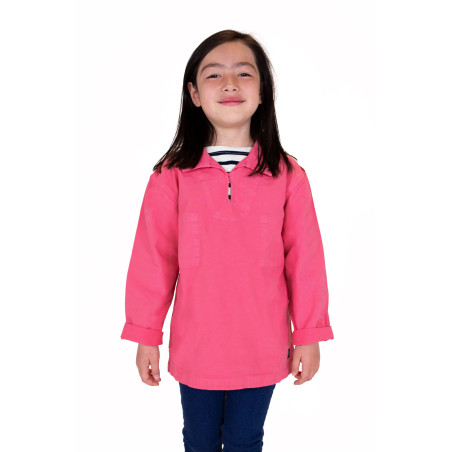 Vareuse en toile rose fuchsia enfant | Mousqueton
