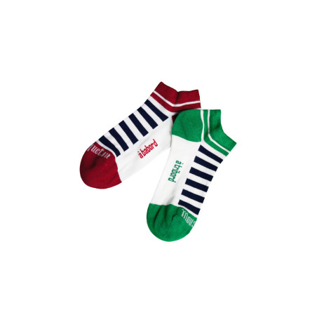 Mismatched low-cut natural bamboo socks | Mousqueton