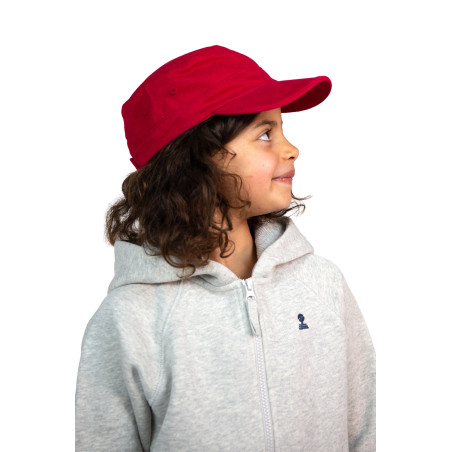 Casquette enfant style marin rouge carmin | Mousqueton