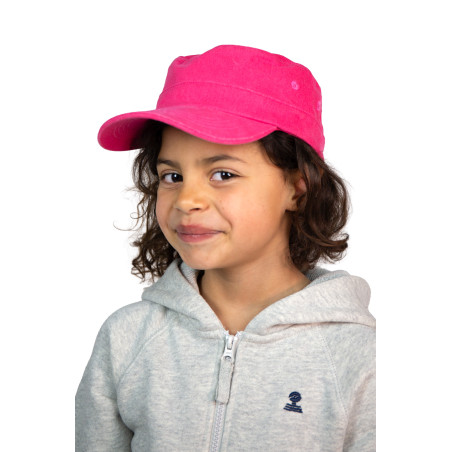 Casquette enfant style marin rose fuchsia | Mousqueton