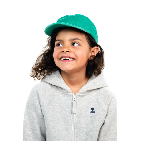 Casquette enfant style marin vert jade | Mousqueton