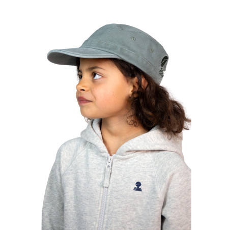 Casquette enfant style marin vert kaki | Mousqueton