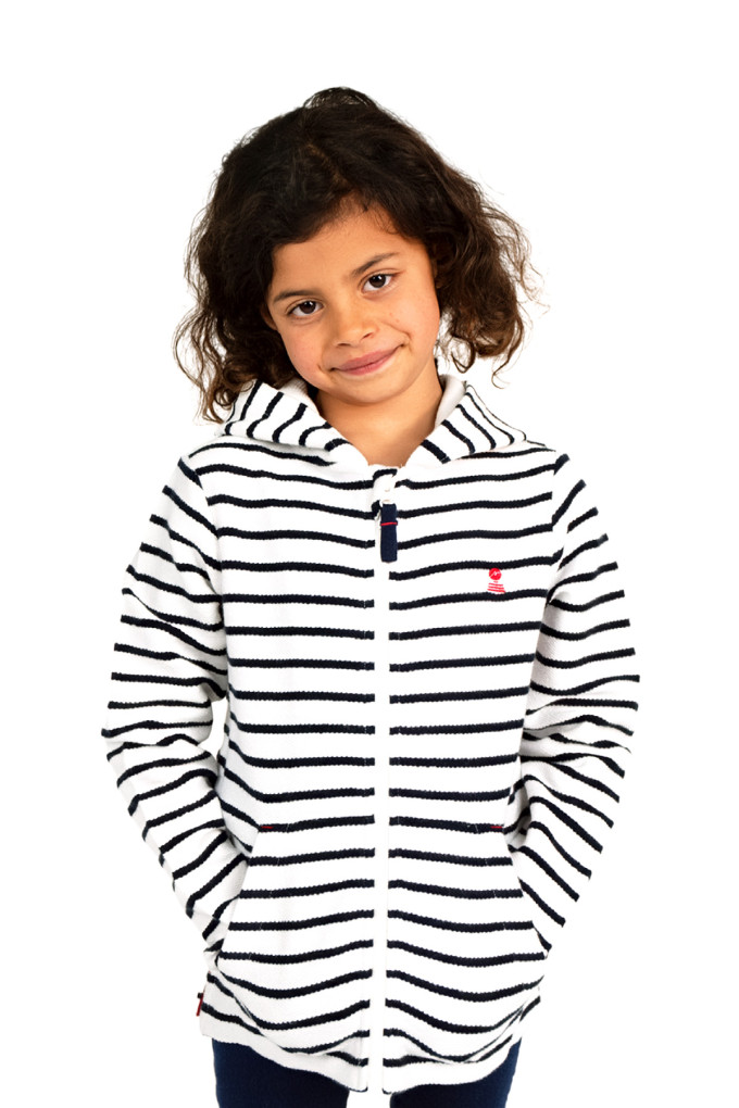 MAOGAD KID BICOLORE BLANC - MARINE