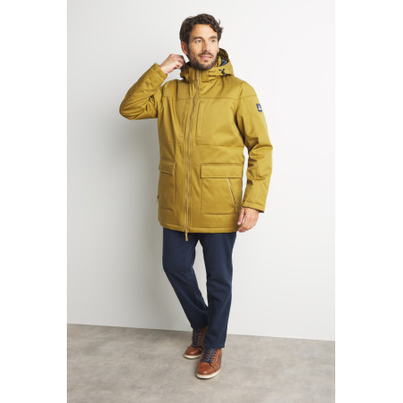 Parka imperméable homme marron bronze | Mousqueton