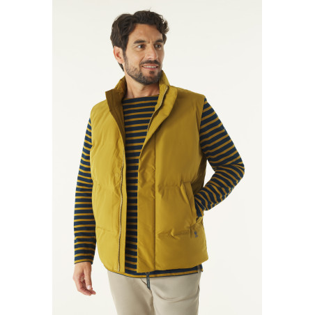 Doudoune rembourrée sans manches homme marron bronze | Mousqueton