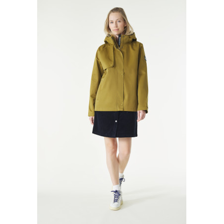 Veste imperméable et modulable mi-saison marron bronze | Mousqueton
