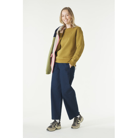 Women's bronze brown printed sweatshirt | Mousqueton