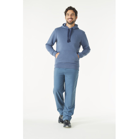 Sweat à capuche homme gris chardon avec imprimé | Mousqueton