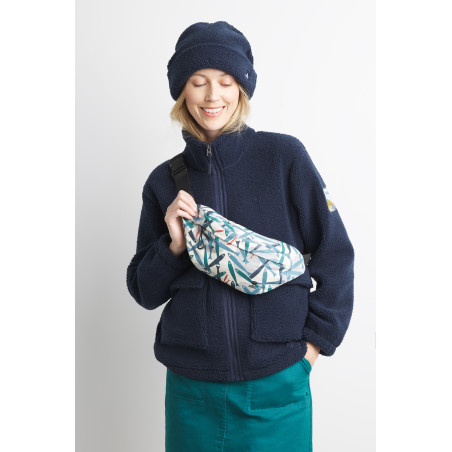 Bonnet mixte en polaire bleu marine | Mousqueton