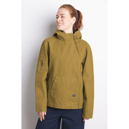 Women's bronze brown asymmetrical jacket | Mousqueton