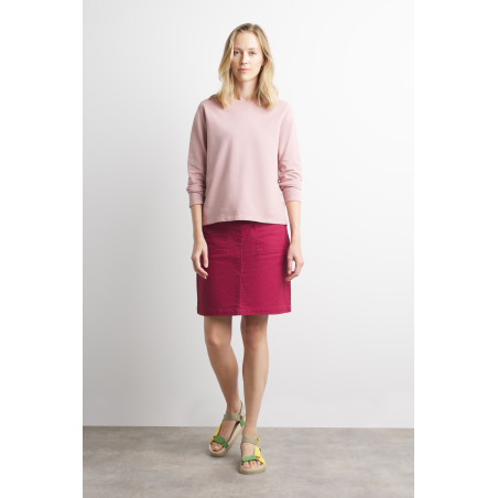 Jupe stretch rouge brique | Mousqueton