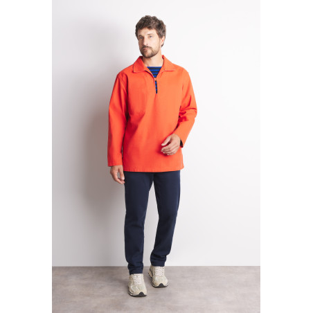 Vareuse traditionnelle en toile orange vif | Mousqueton