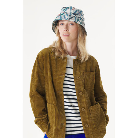 Unisex rain hat with school of fish pattern | Mousqueton