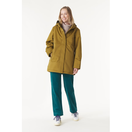Women's bronze brown waterproof parka | Mousqueton