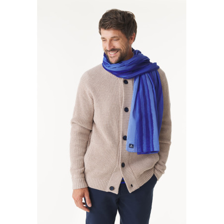 Foulard tie & dye bleu cobalt | Mousqueton