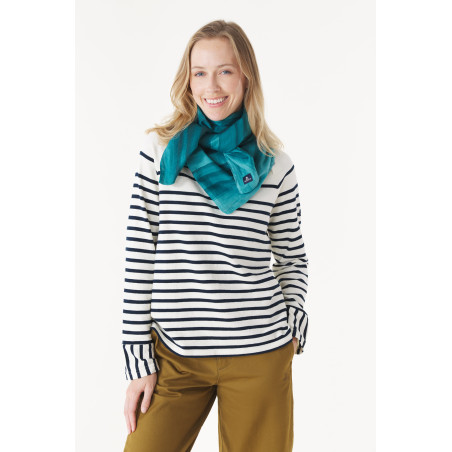 Foulard tie & dye vert émeraude | Mousqueton