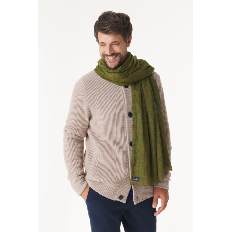Foulard à motifs houle bronze | Mousqueton