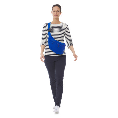 Zipped cobalt blue fanny pack | Mousqueton