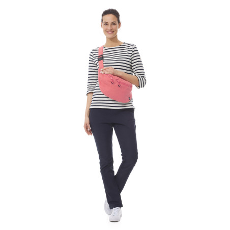 Zipped peony pink fanny pack | Mousqueton