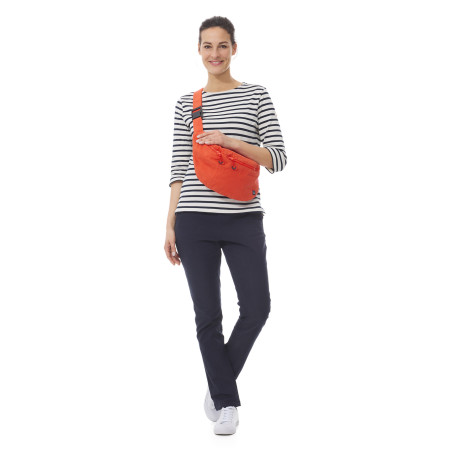 Sac banane zippé orange vif | Mousqueton