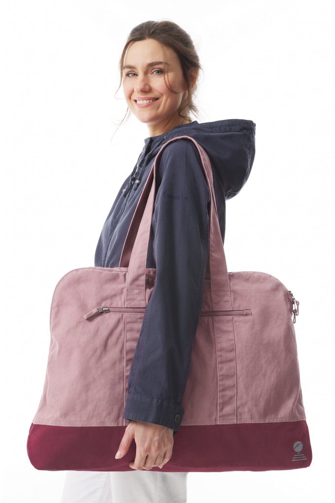 BLEZ BICOLORE MAUVE - BRIQUE