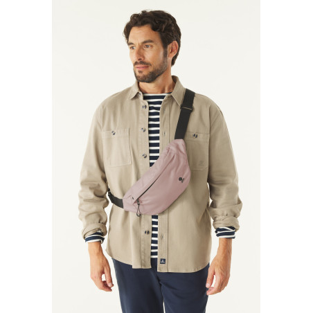 Pale mauve waterproof belt bag | Mousqueton