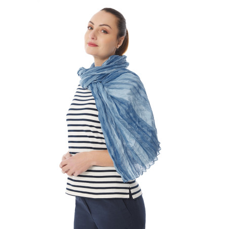Foulard tie & dye gris chardon | Mousqueton