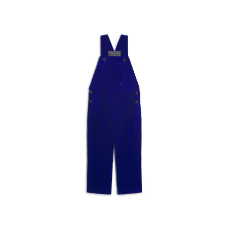 Salopette enfant AENOR en velours côtes bleu cobalt | Mousqueton