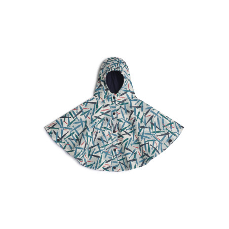 Baby rain cape with school of fish pattern | Mousqueton