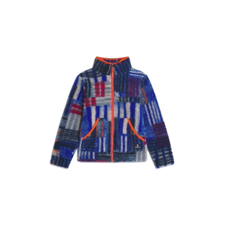 Veste sherpa AVALO pour enfant motif multicolore | Mousqueton