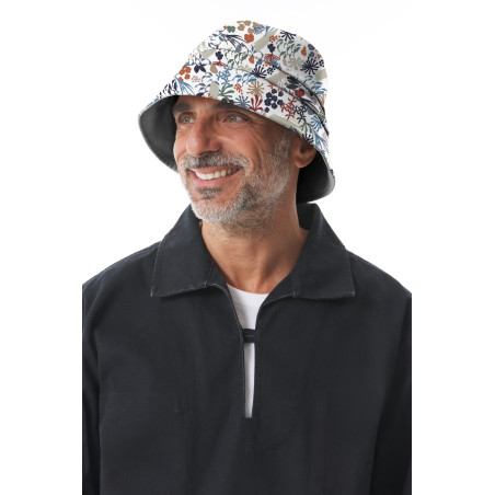 Unisex Rain Hat with Marine Farandole Pattern | Mousqueton