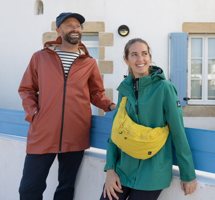 Imperméable sous la pluie !