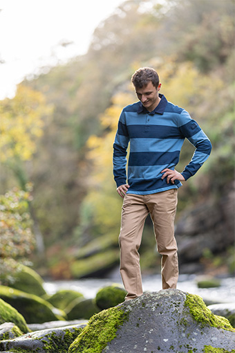 Shooting Nicolas Gestin ambassadeur de Mousqueton avec le polo genois