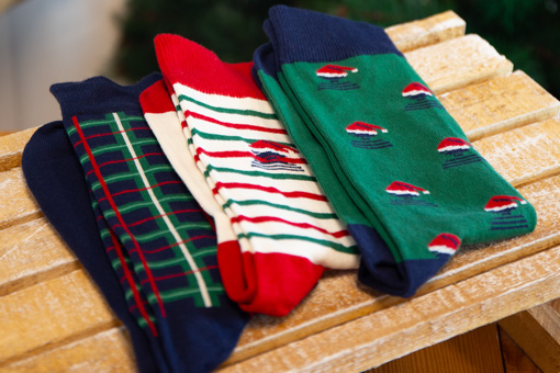 Trio de chaussettes de Noël Mousqueton