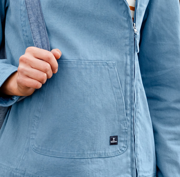 Une veste qui joue avec les lignes