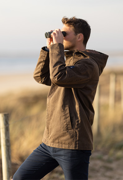 La veste en toile enduite