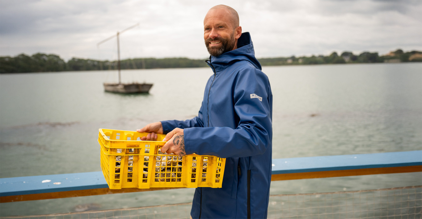 Imperméable sous la pluie !