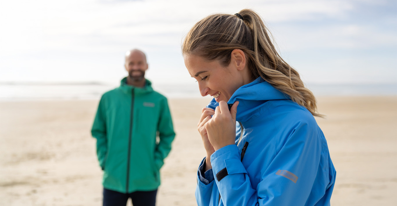Imperméable sous la pluie !